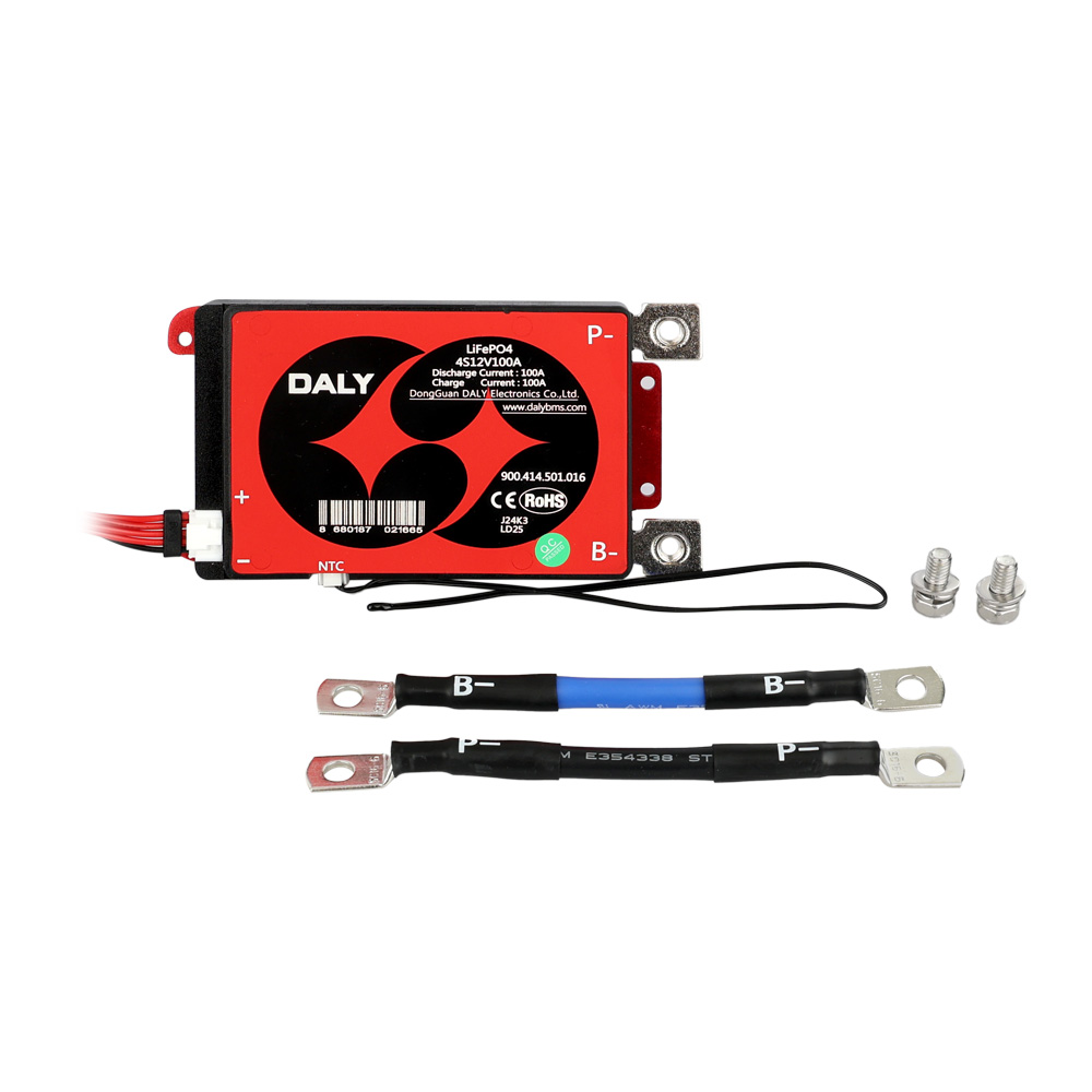 Daly - 4S - 12.8V 100A - LiFePO4 - Hardware BMS - Balans - Common Port
