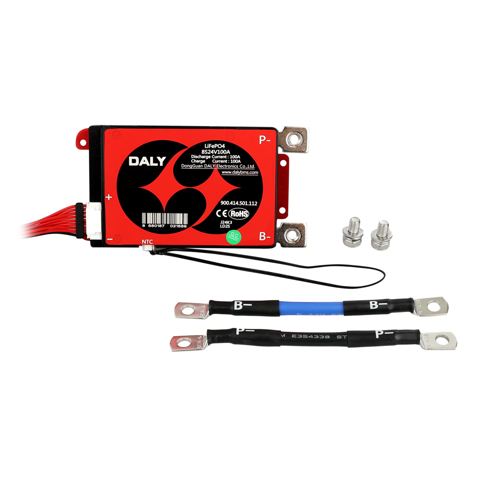 Daly - 8S - 25.6V 100A - LiFePO4 - Hardware BMS - Balans - Common Port