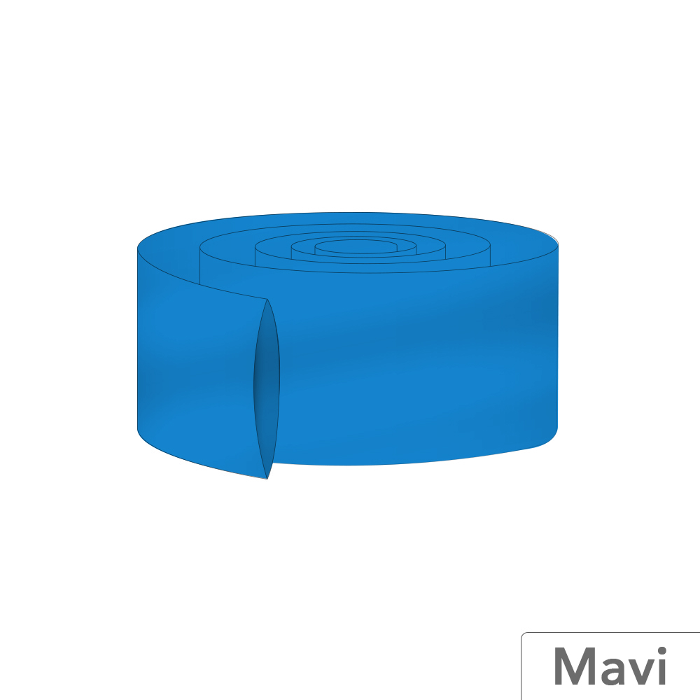 12M - 35mm PVC Heat Shrink Mavi- 10 Metre