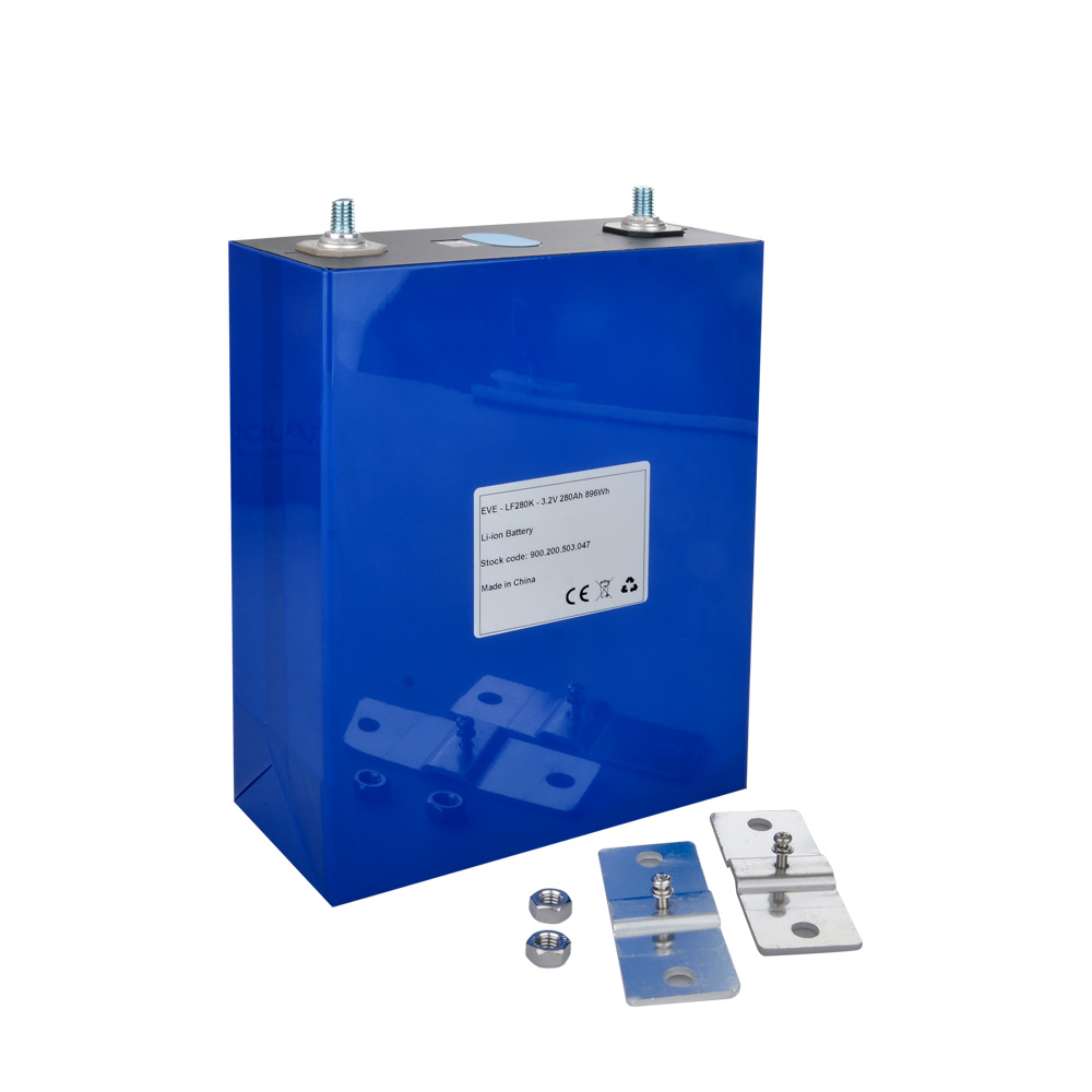 EVE LF280K - 3.2V 280Ah LiFePo4 Prizmatik Pil - A Grade - with screws and busbar