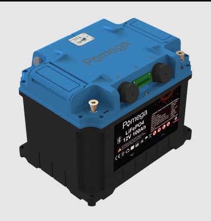Pomega PBM-12100 - 12V 100 Ah LiFePo4 Marin Akü