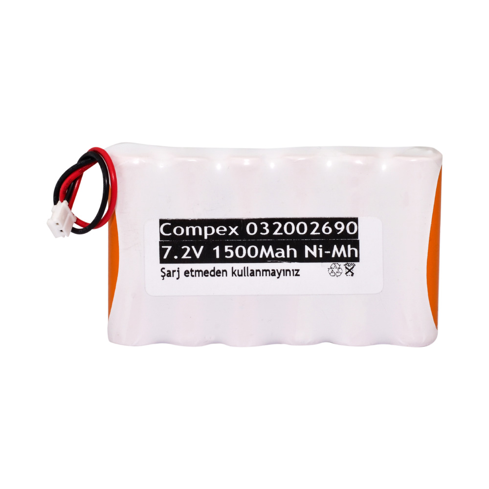 BPM IS105004 7.2 Volt 1500 mAh Ni-Mh Compex Muadil Medikal Batarya Paketi