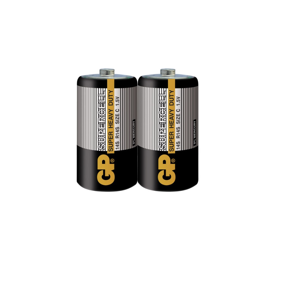 GP Supercell - R14S - C Size - Orta Boy Manganez Pil - 2li Shrink