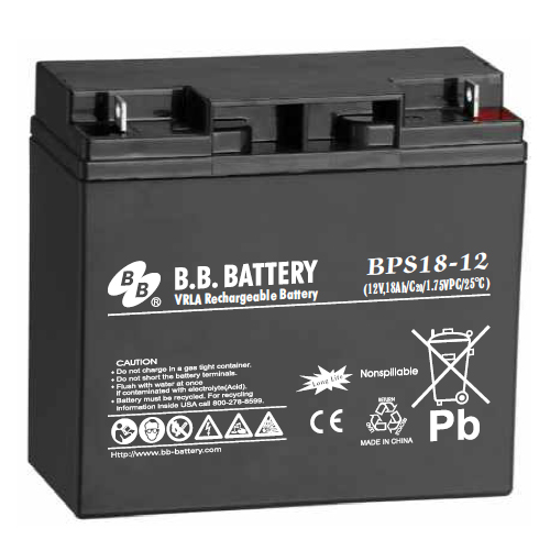 BB BPS18-12 12V 18 Ah Bakımsız Kuru Akü