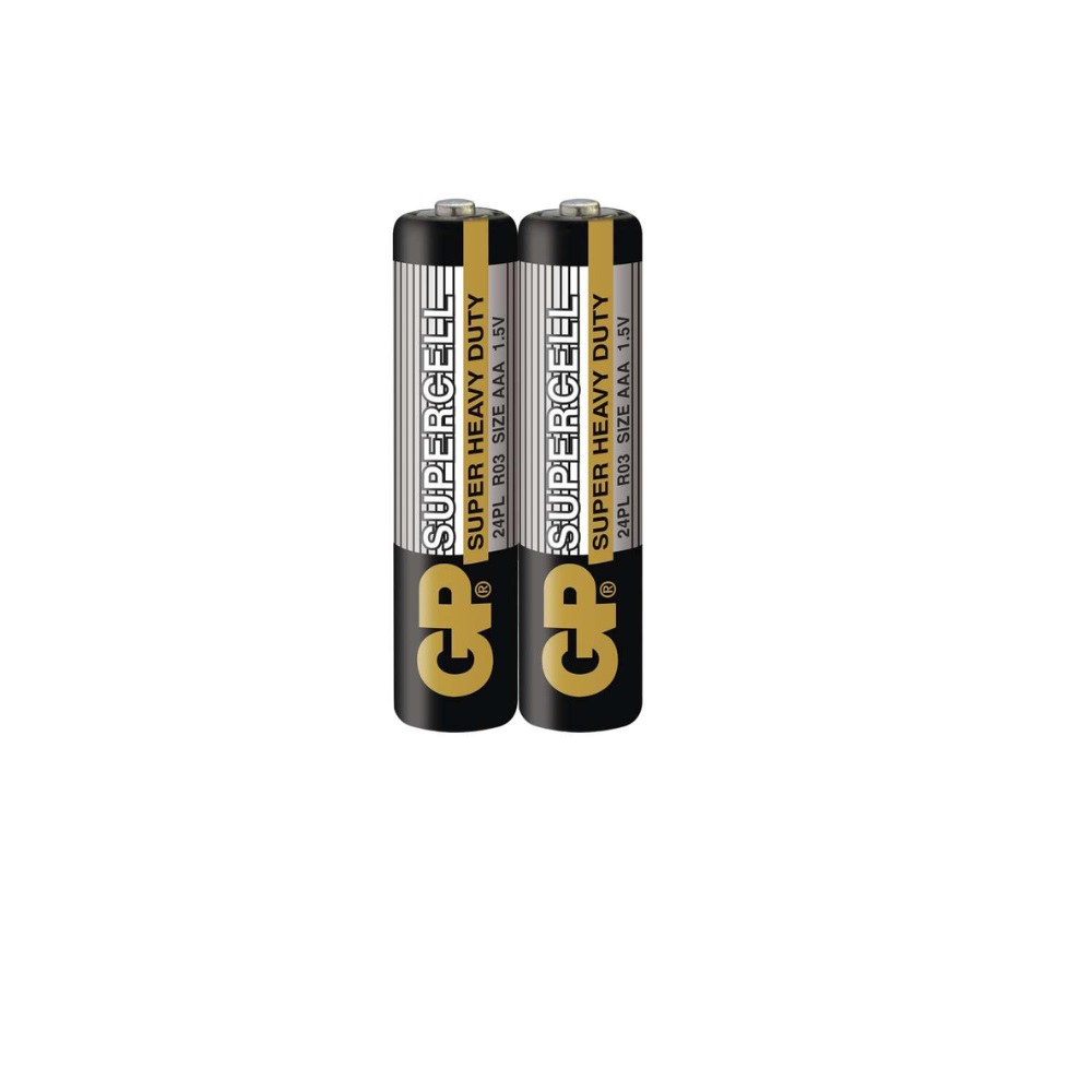 GP Supercell - R03S - AAA Size - İnce Kalem Boy Manganez Pil - 2li Shrink