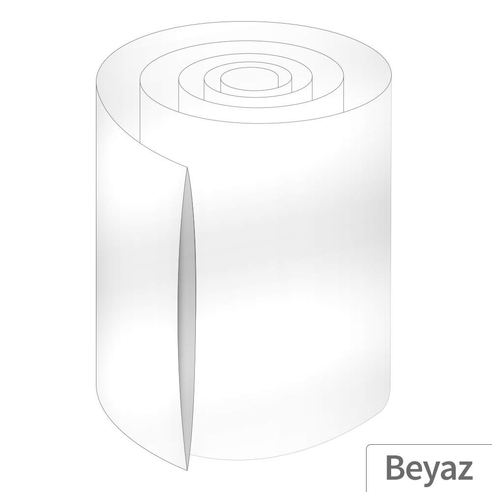 12M - 125mm PVC Heat Shrink Beyaz - 5 Metre