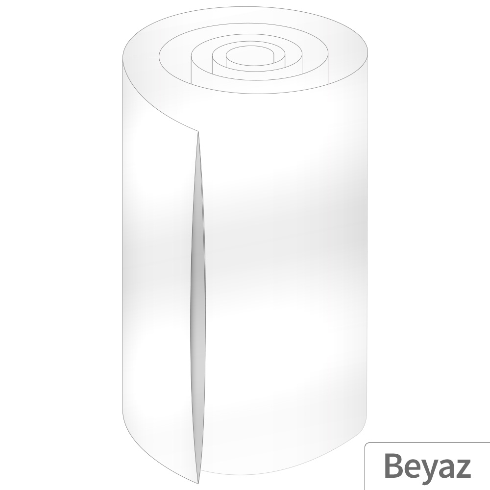 12M - 168mm PVC Heat Shrink Beyaz - 5 Metre