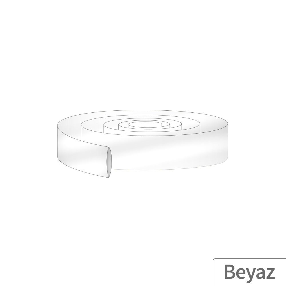 12M - 27mm PVC Heat Shrink Beyaz - 10 Metre
