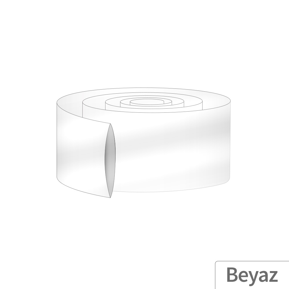12M - 40mm PVC Heat Shrink Beyaz - 10 Metre
