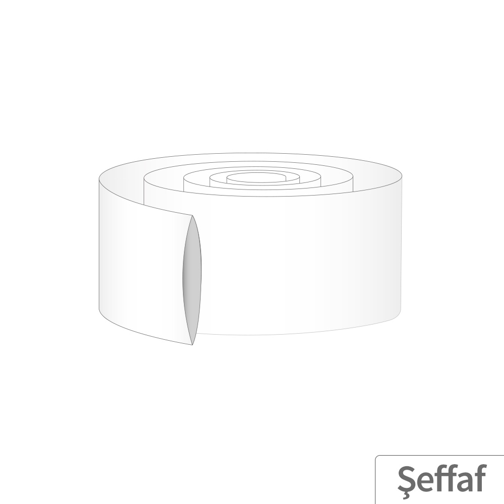12M - 40mm PVC Heat Shrink Şeffaf - 10 Metre