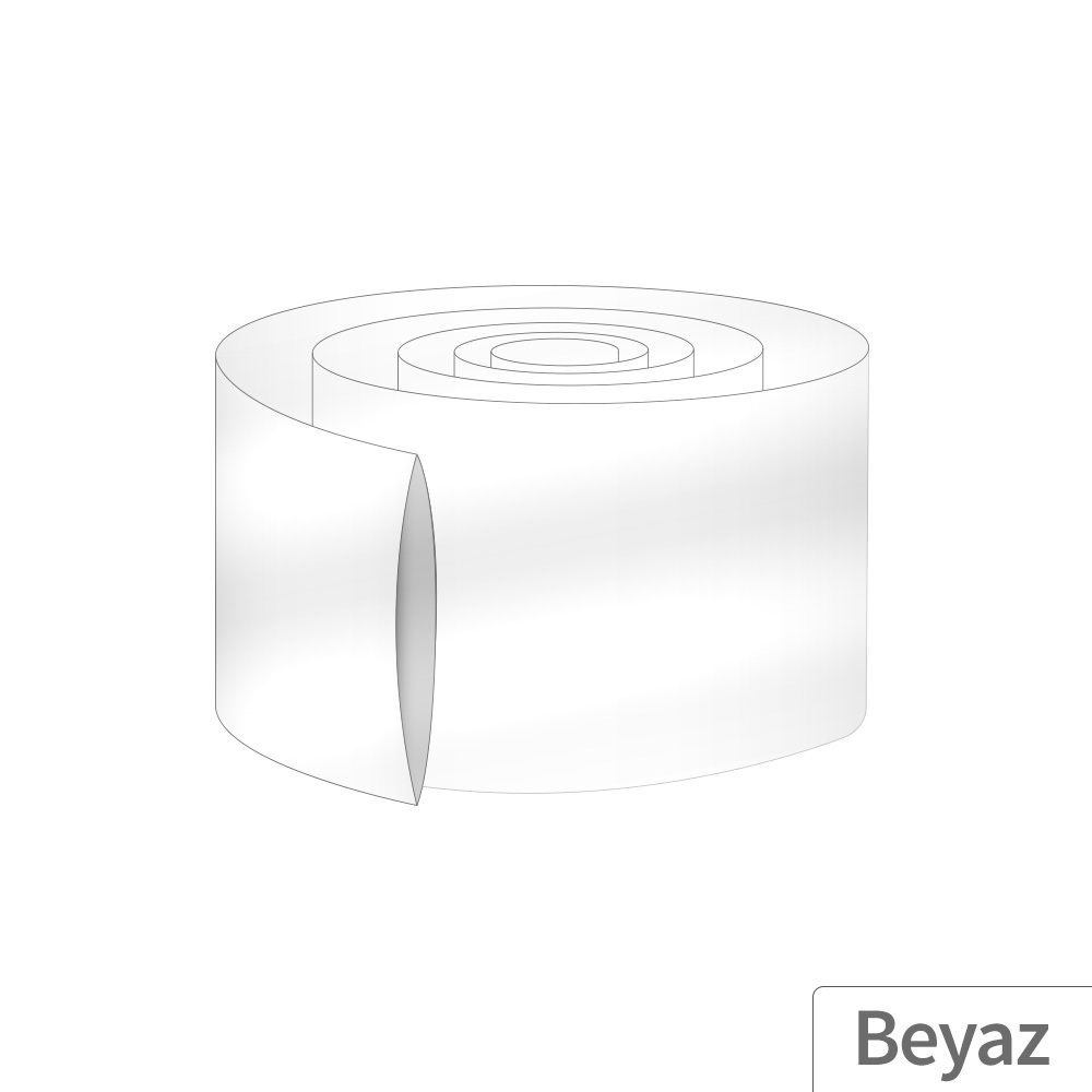 12M - 55mm PVC Heat Shrink Beyaz - 10 Metre