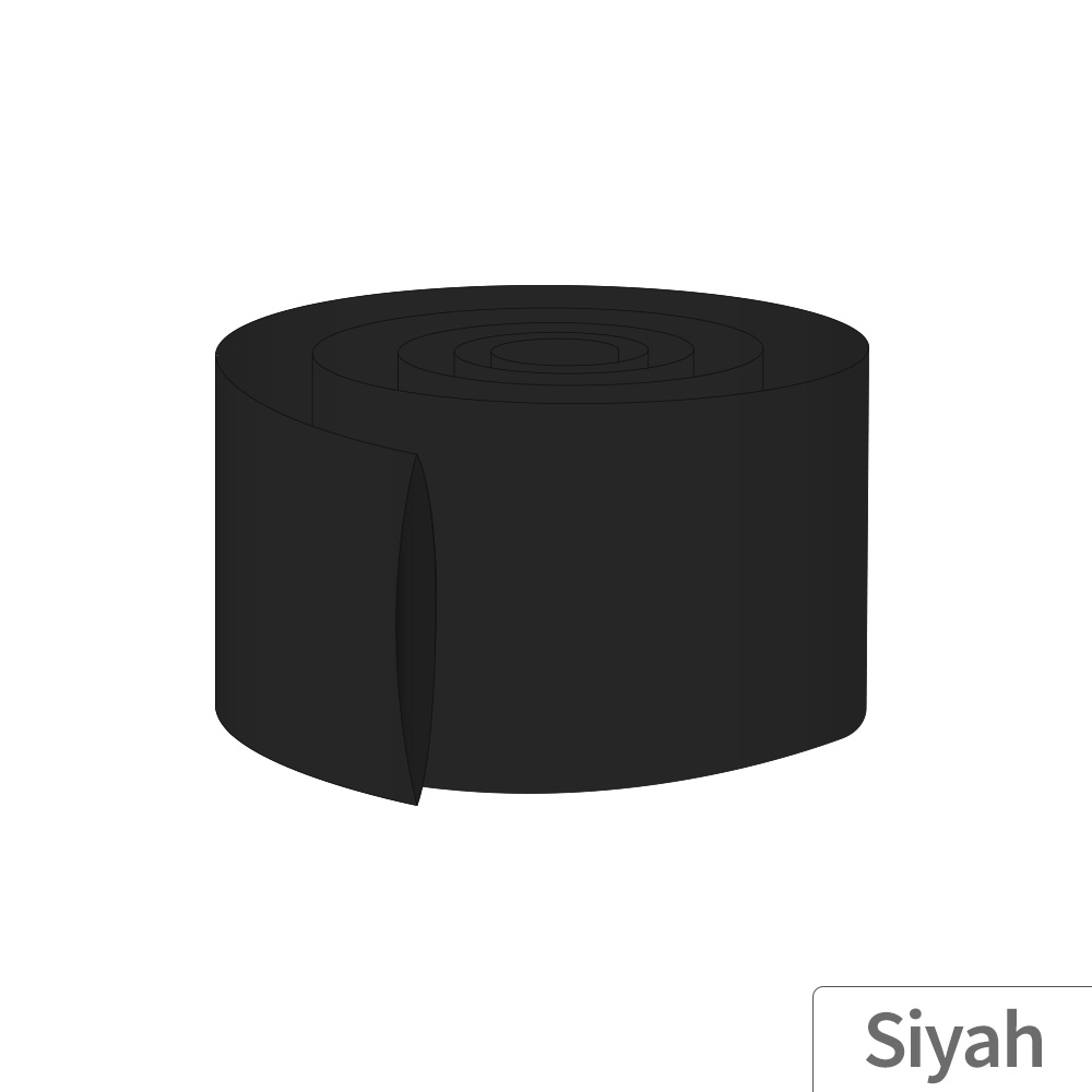12M - 56mm PVC Heat Shrink Siyah - 10 Metre
