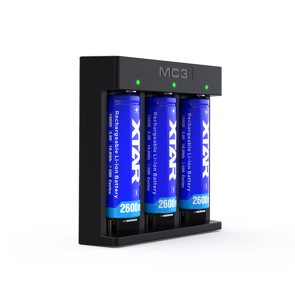 Xtar MC3 - Taşınabilir Li-ion Pil Şarj Cihazı - 3lü