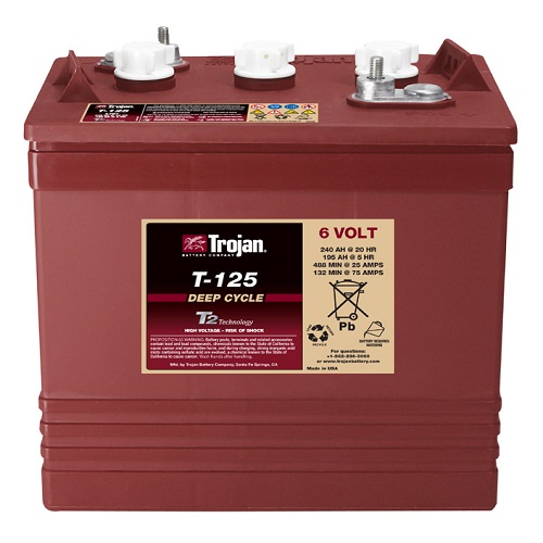 Trojan T125 Plus 6V 240 Ah Sulu Deepcycle Akü