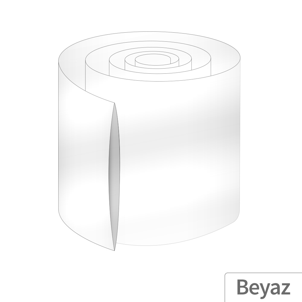 12M - 95mm PVC Heat Shrink Beyaz - 10 Metre
