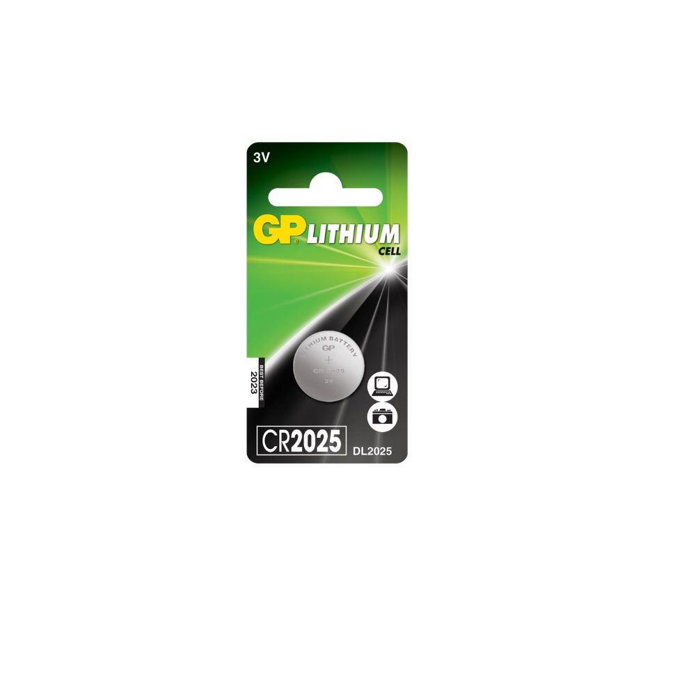 GP CR2025 - 3V Lithium - Lityum Düğme Pil - Tekli Blister