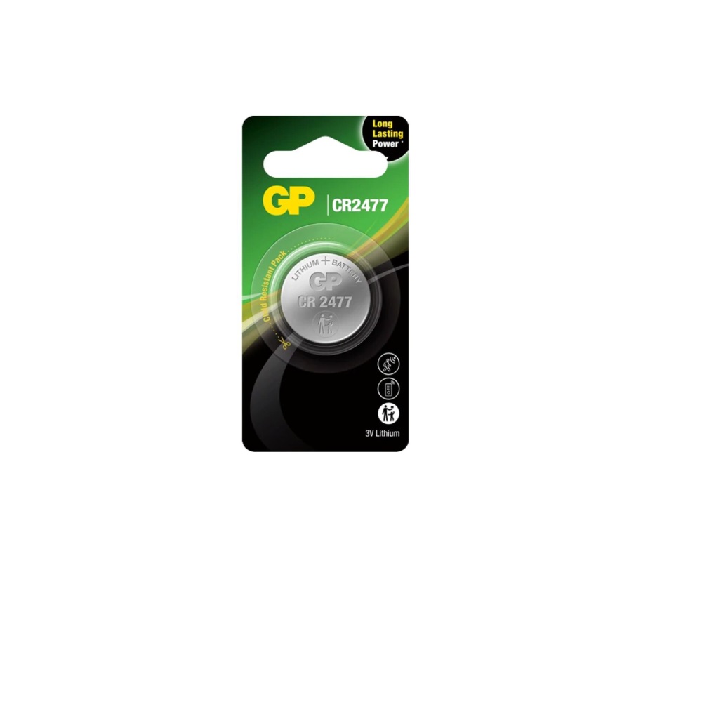 GP CR2477 - 3V Lithium - Lityum Düğme Pil - Tekli Blister