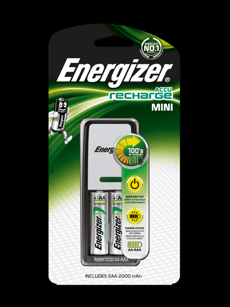 Energizer Mini Şarj Cihazı + 2xAA 2000 Mah
