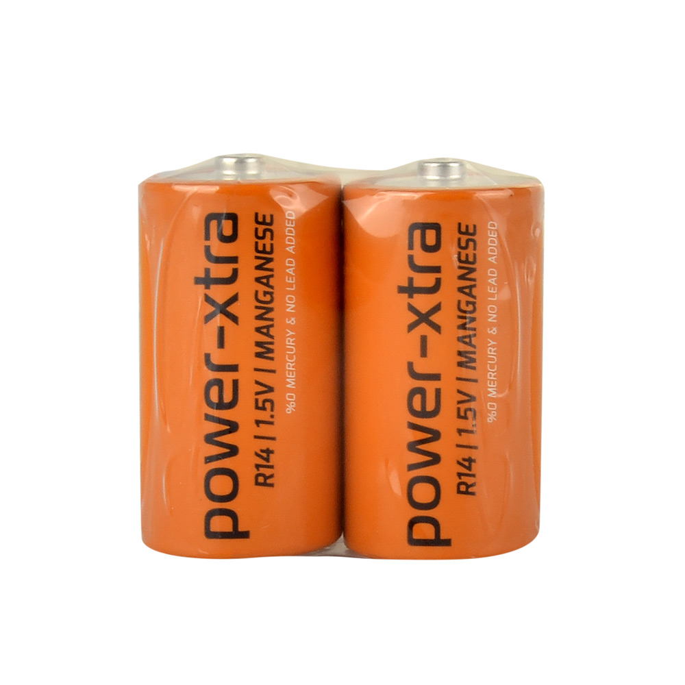 Power-Xtra R14/C Size Zinc Manganez Pil - 2li Shrink