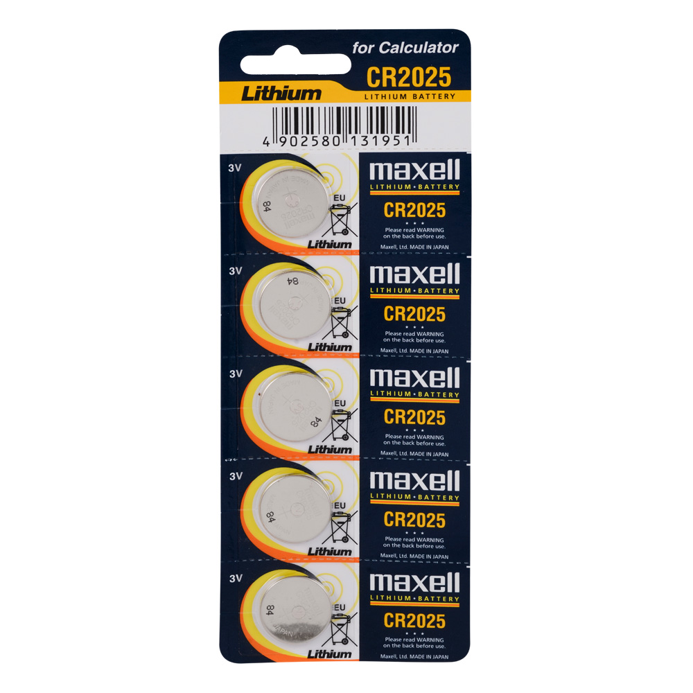Maxell CR2025 Pil 5li Blister 