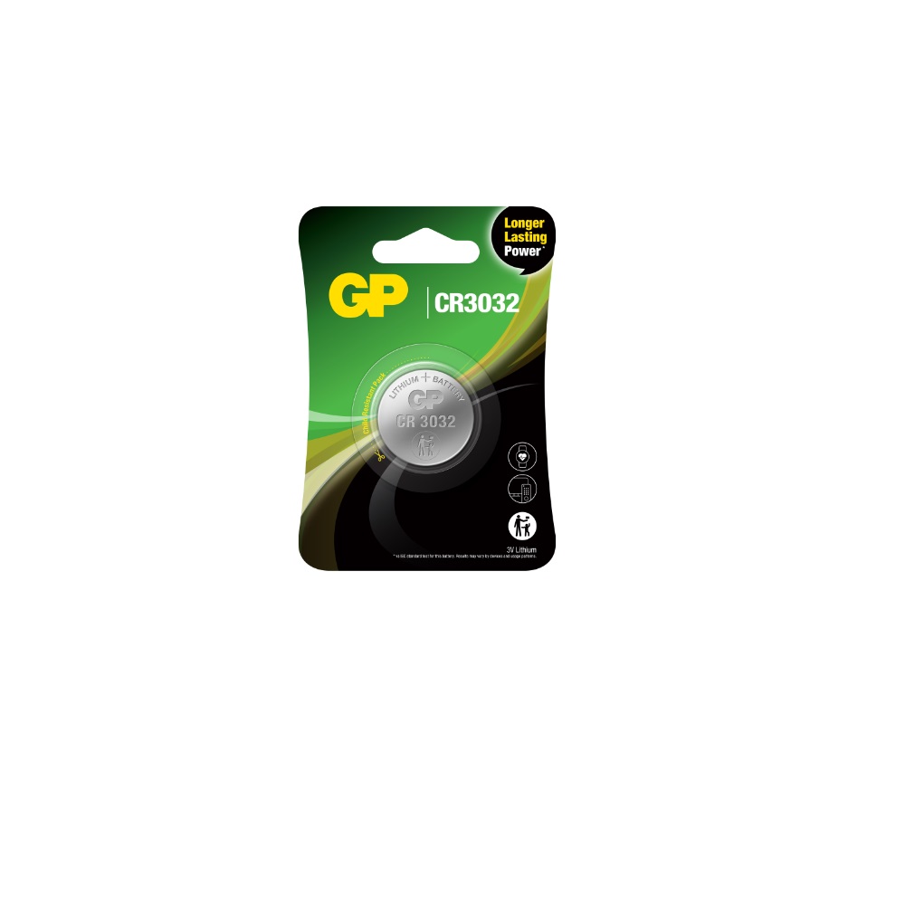 GP CR3032 - 3V Lithium - Lityum Düğme Pil - Tekli Blister