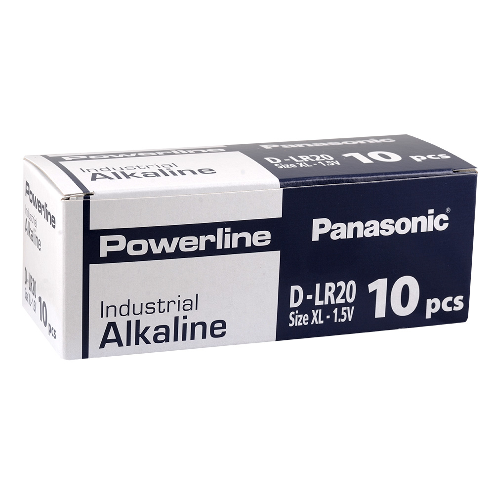 Panasonic - Powerline - LR20AD/10BB - 1.5 V - D - Alkaline Pil  - 10lu Kutu