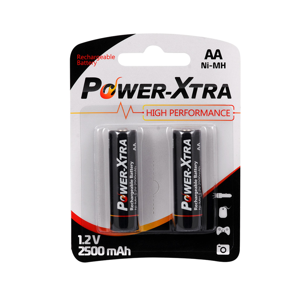 Power-Xtra 1.2V 2500 Mah AA Size Şarjlı Pil - 2li Blister 