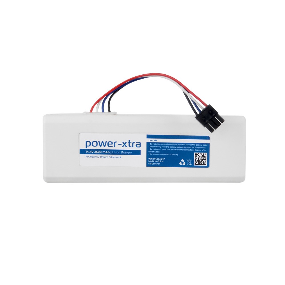 Power-Xtra - Xiaomi / Dream / Roborock 1C Robot Süpürge Bataryası - 14.4V 2500mAh Li-ion Batarya