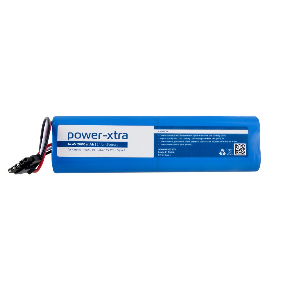 Power-Xtra - Xiaomi- VIOMI V3-VIOMI V2 Pro-Mijia 2 Robot Süpürge Bataryası - 14.4V 2600mAh Li-ion Batarya