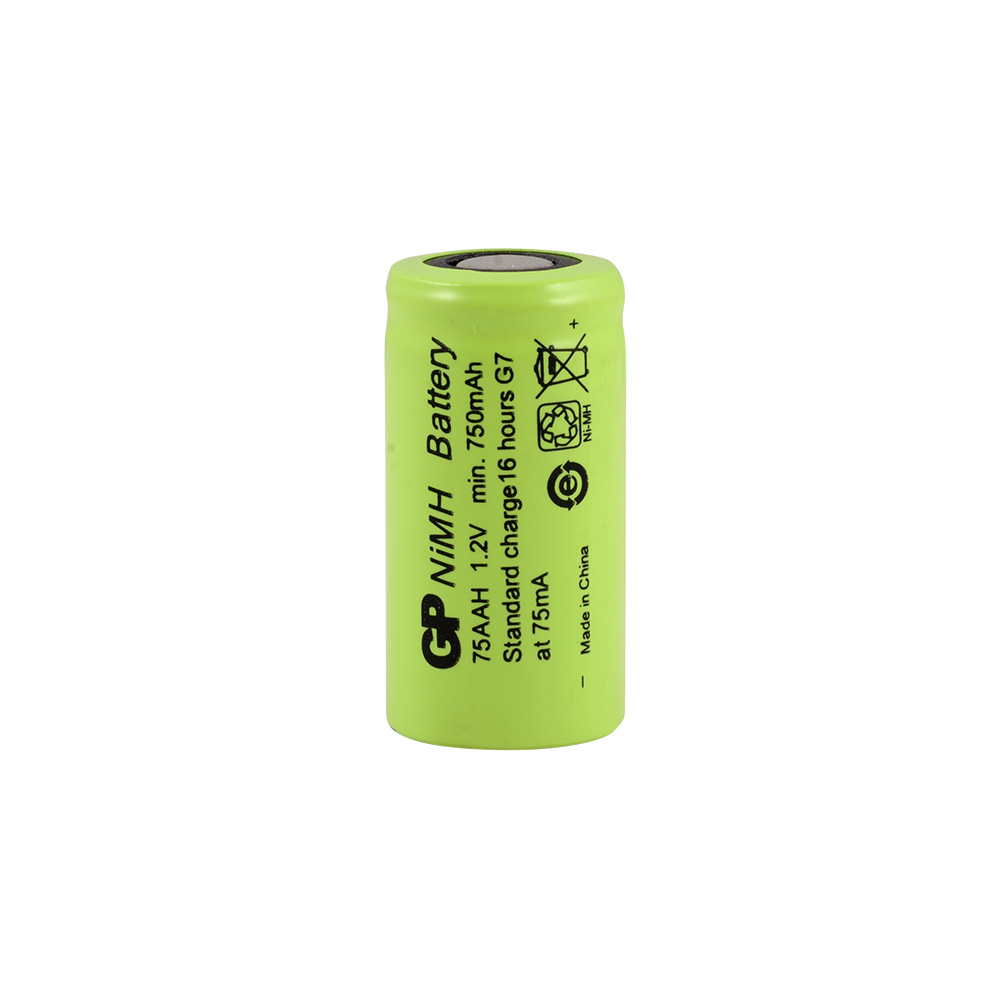 GP 75AAH - 2/3AA Size - 1.2V 750 mAh - Ni-Mh Şarjlı Pil