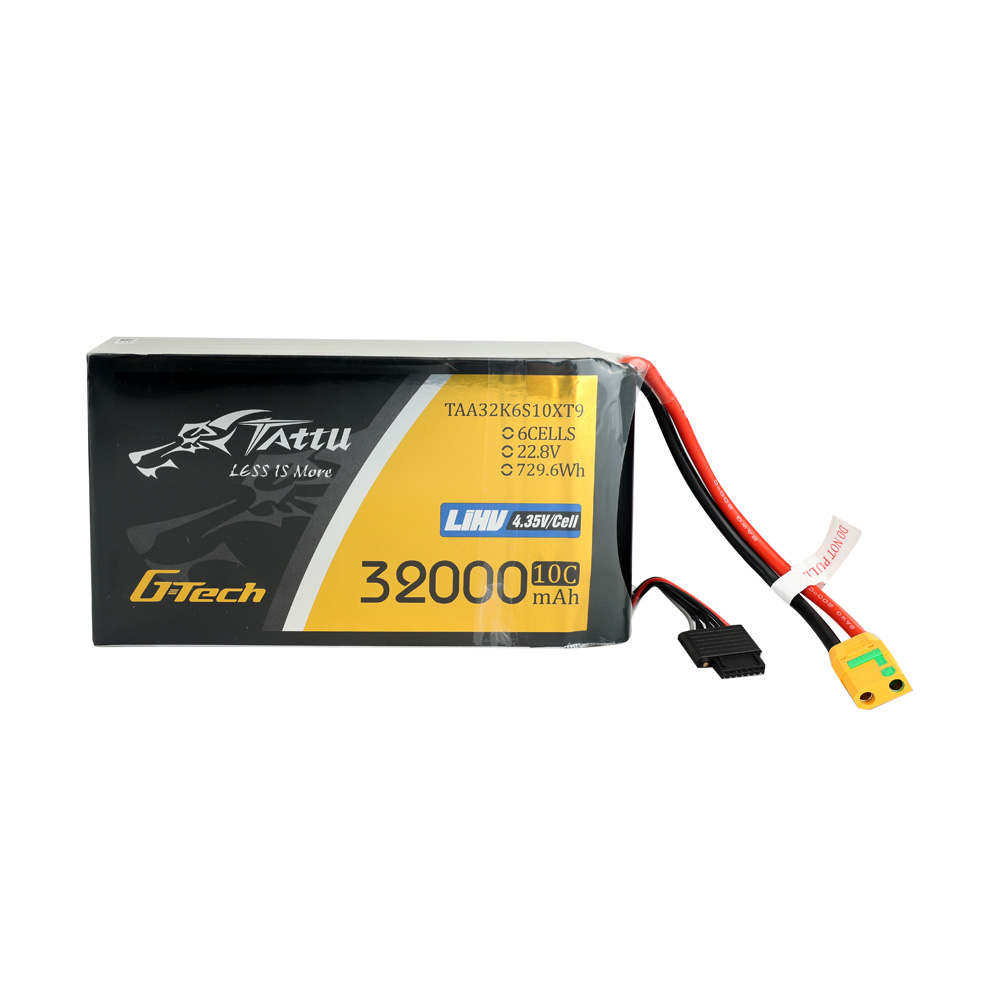 Tattu 6S1P - 22.8V 32 Ah - 10C -  Li-Po Batarya Paketi - XT90-S - TAA32K6S10XT9