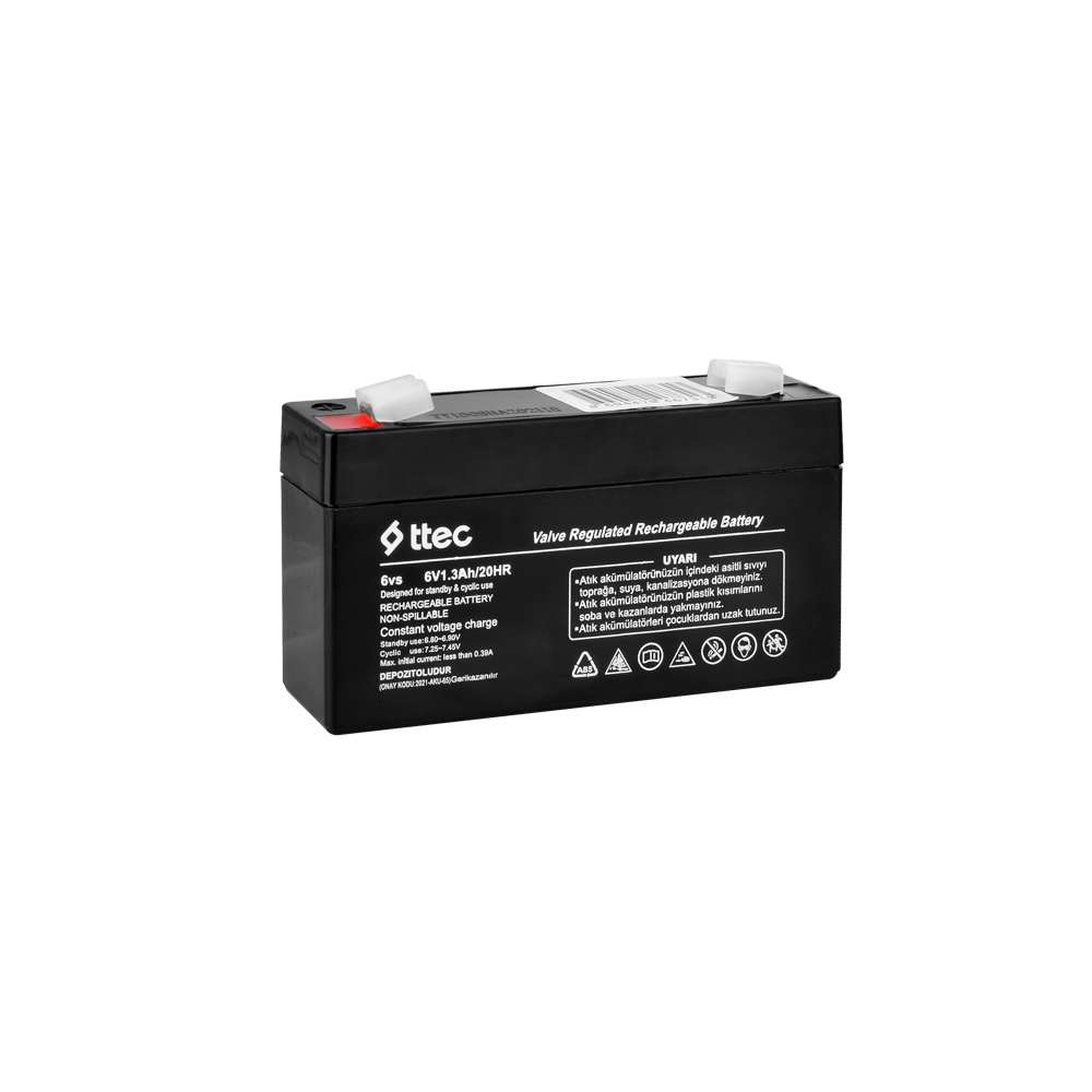 Ttec 6V 1.3 Ah Bakımsız Kuru Akü