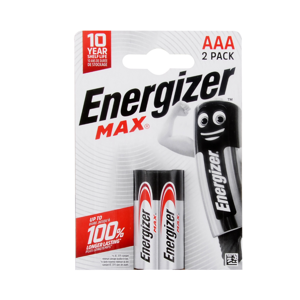 Energizer Max Alkalin İnce Kalem Pil AAA 2li Blister 
