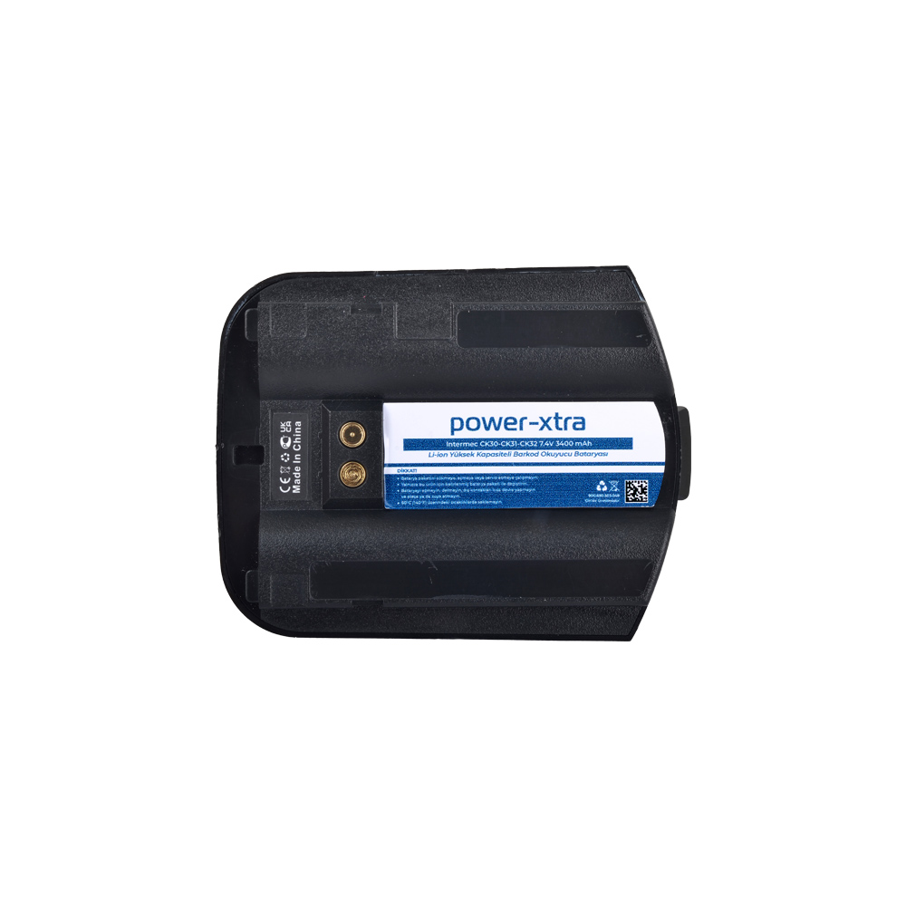 Power-Xtra - Intermec CK30-CK31-CK32 7.4V 3400mAh Li-ion Yüksek Kapasiteli El Terminali Bataryası