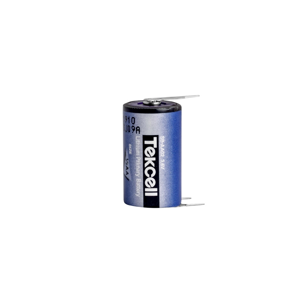 Tekcell SB-AA02-ER142503PT - 1/2AA Size - 3.6V Li-SOCl2 Lithium Pil - 3 Pinli