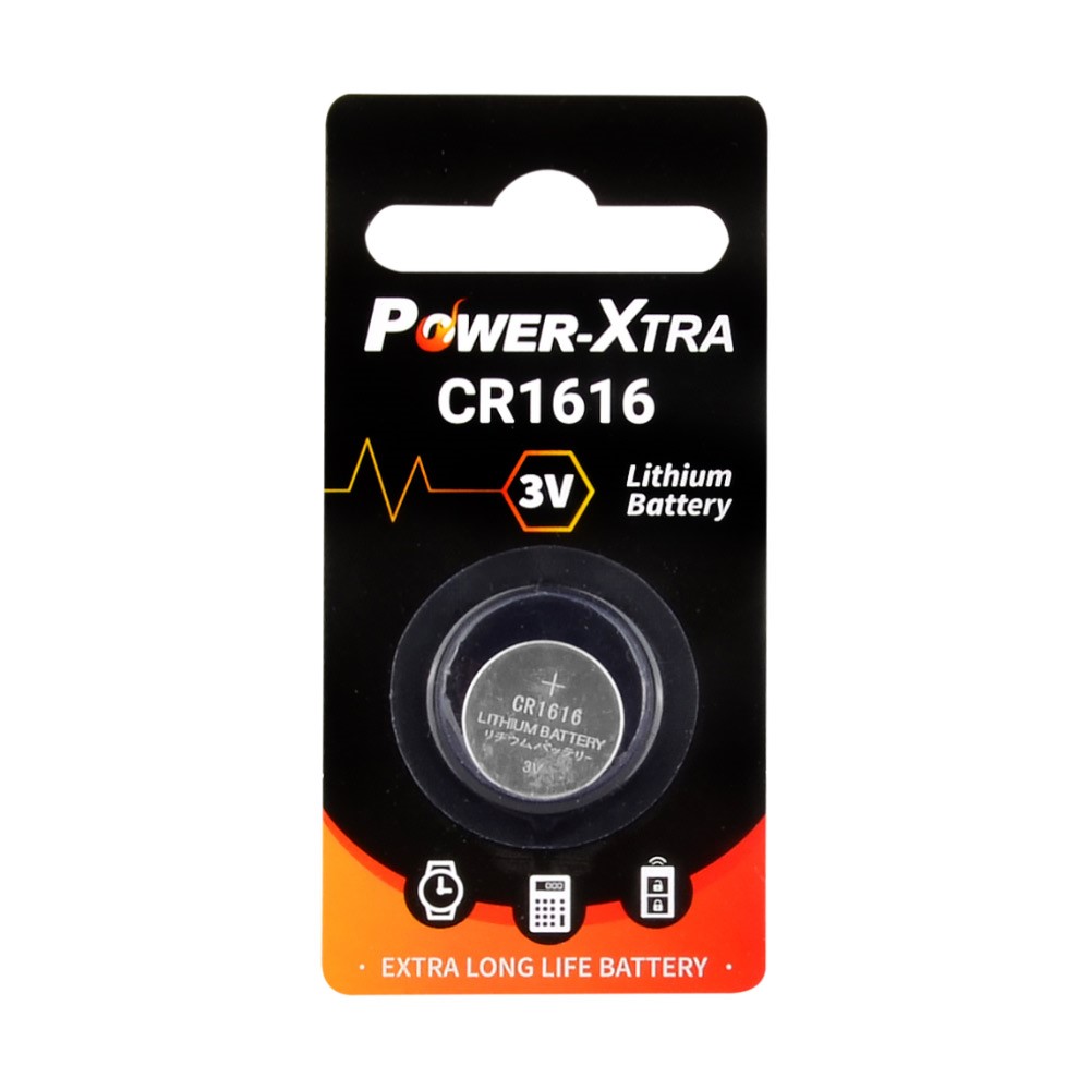 Power-Xtra CR1616 3V Lithium Pil - Tekli Blister 