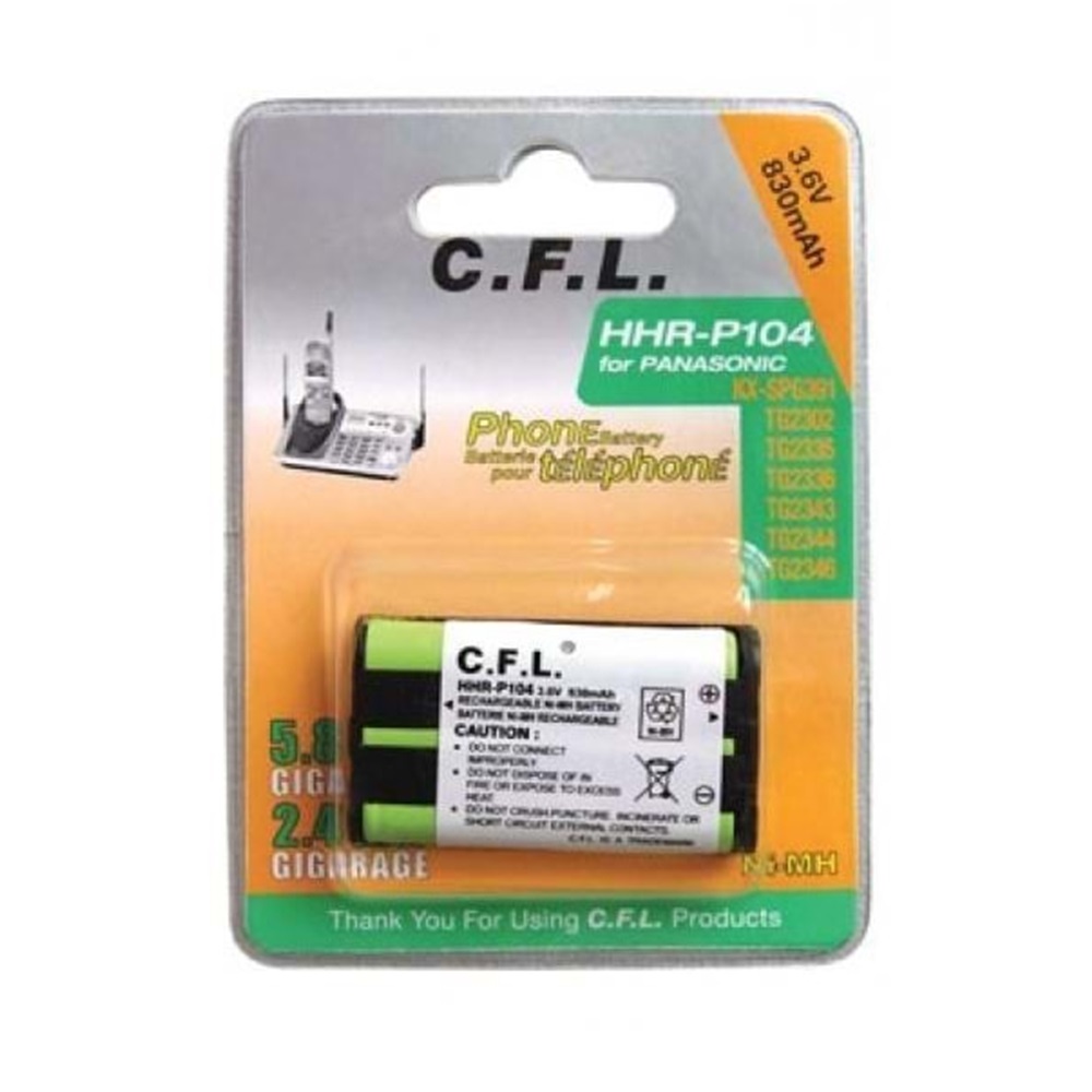 CFL 3.6V P-104 830 Mah Telsiz Telefon Pili