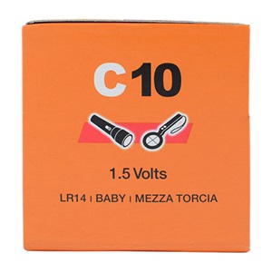 Duracell Orta Boy Endüstriyel Pil Alkaline C Size 10Lu Kutu