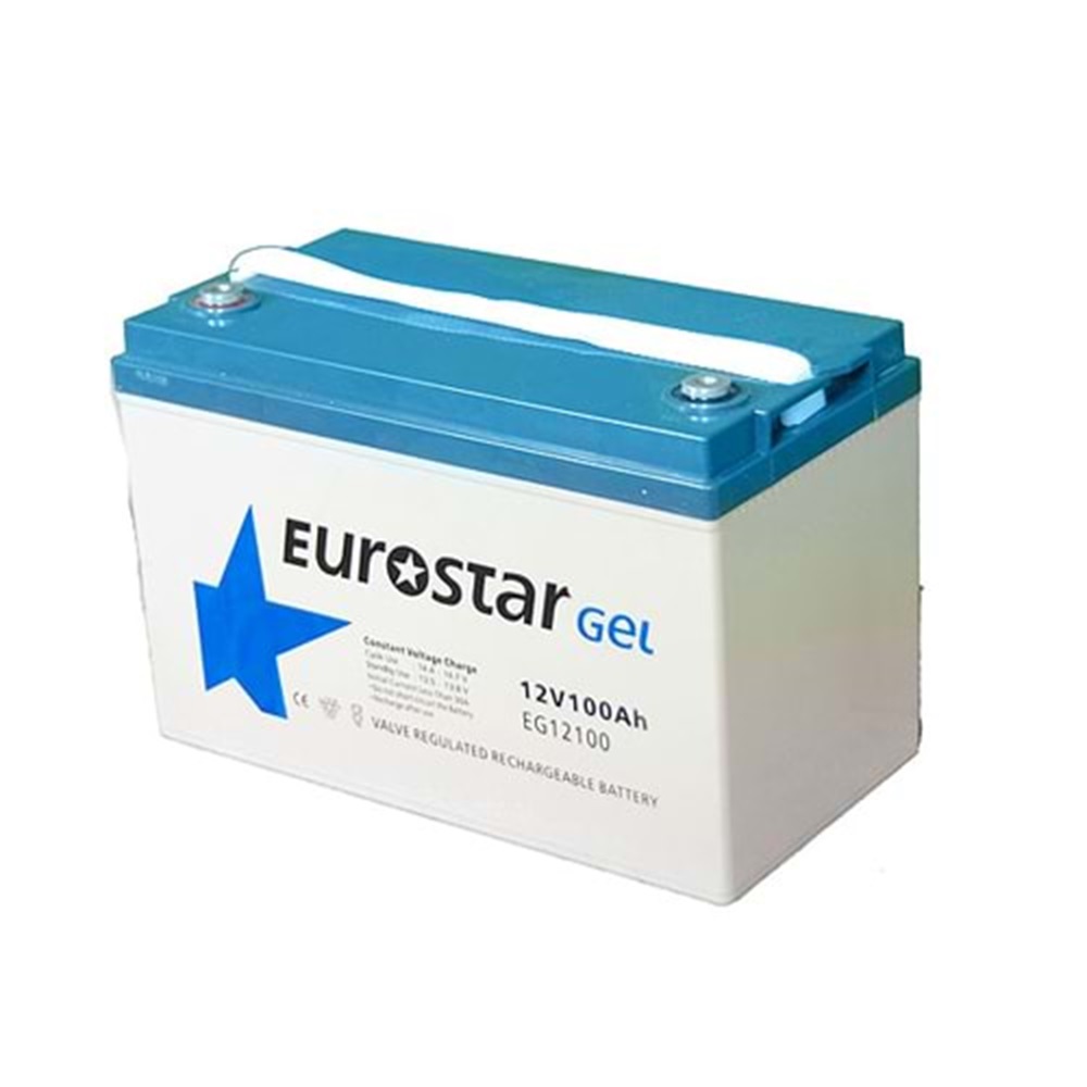 Eurostar EG 12V 100 AH Bakımsız Jel Akü