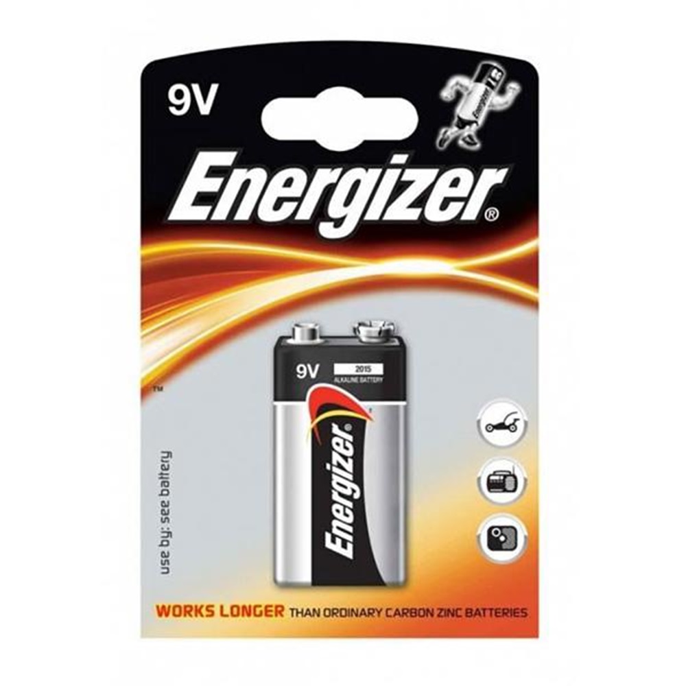 Energizer Power Alkalin 9V Pil Tekli Blister