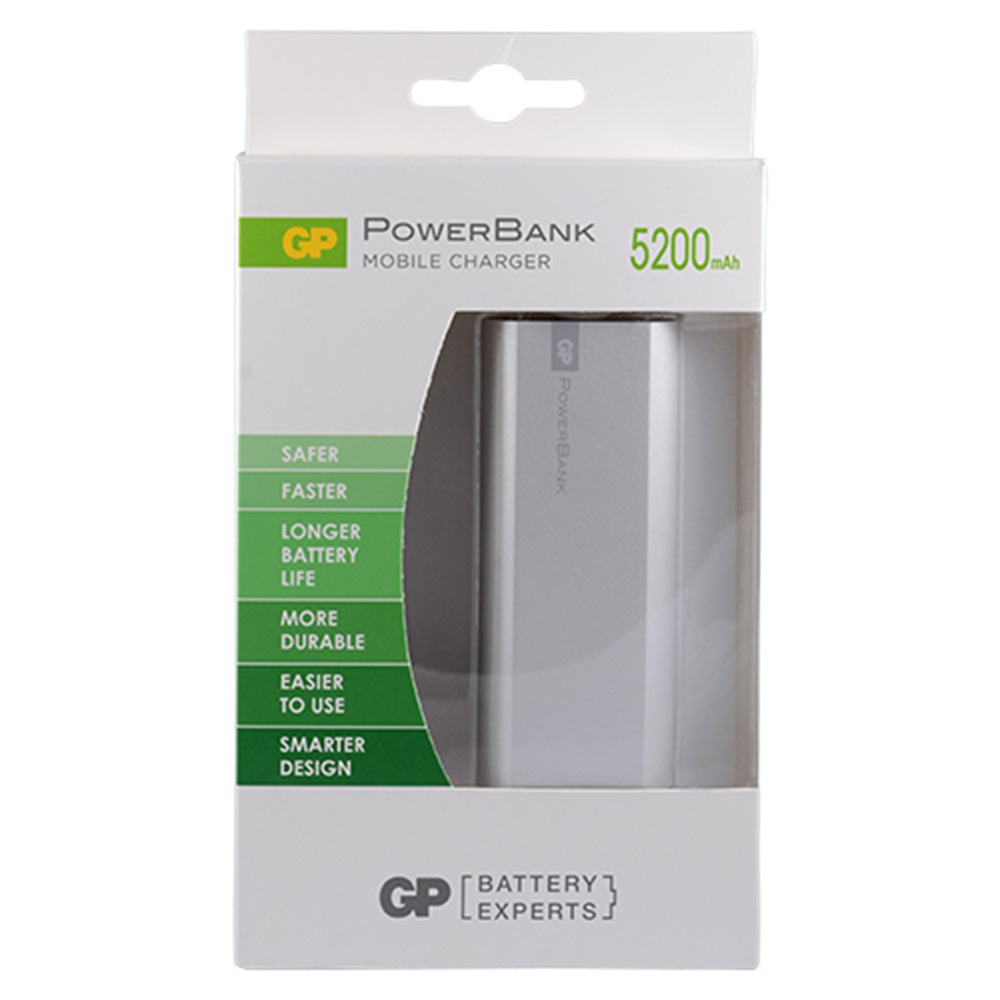 GP GPFN05MSE-2B1 Powerbank Li-ion 5200 mAh Harici Batarya Gümüş