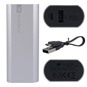 GP GPFN05MSE-2B1 Powerbank Li-ion 5200 mAh Harici Batarya Gümüş