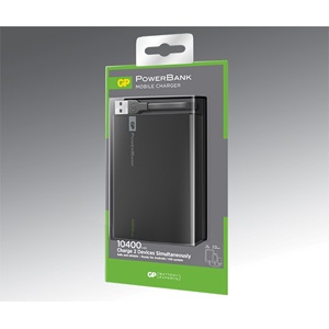 GP GP1C10ABE-2FB1 Powerbank Li-ion 10400 mAh Harici Batarya Siyah