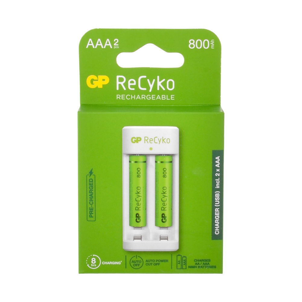 GP E211 2xAAA 800 mAh USB Pil Şarj Cihazı