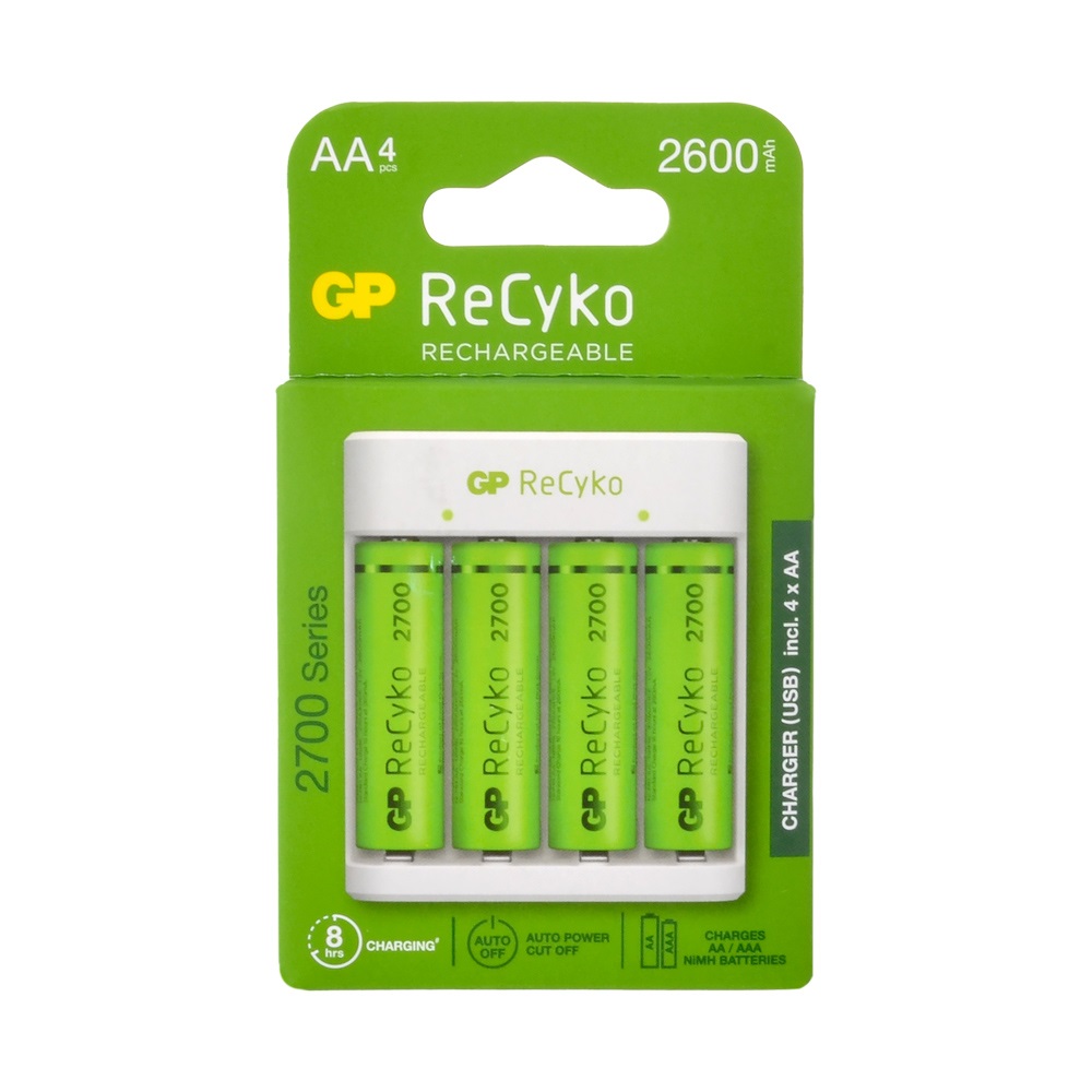 GP E411 4xAA 2700 mAh USB Pil Şarj Cihazı