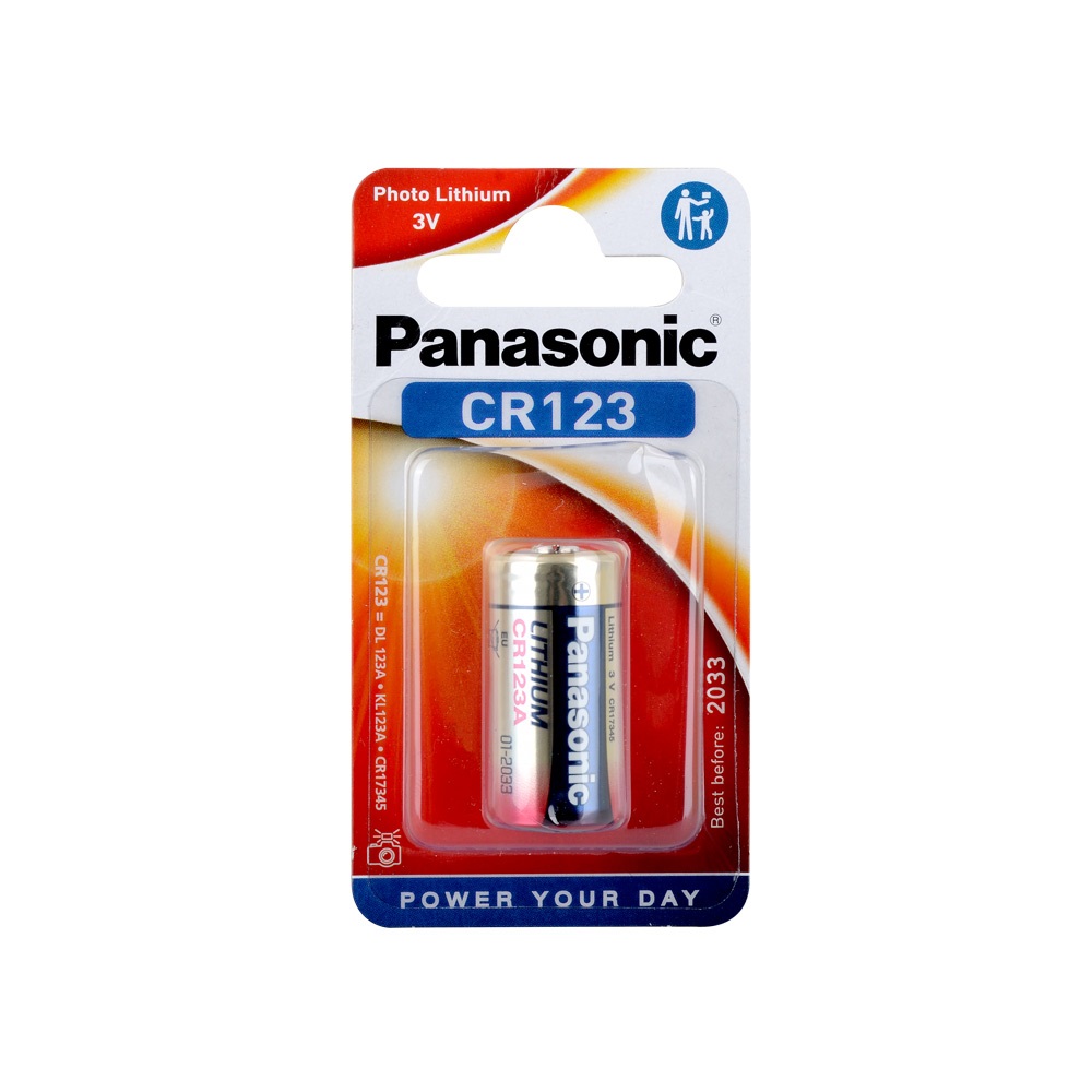 Panasonic CR123A Lithium Pil - Tekli Blister