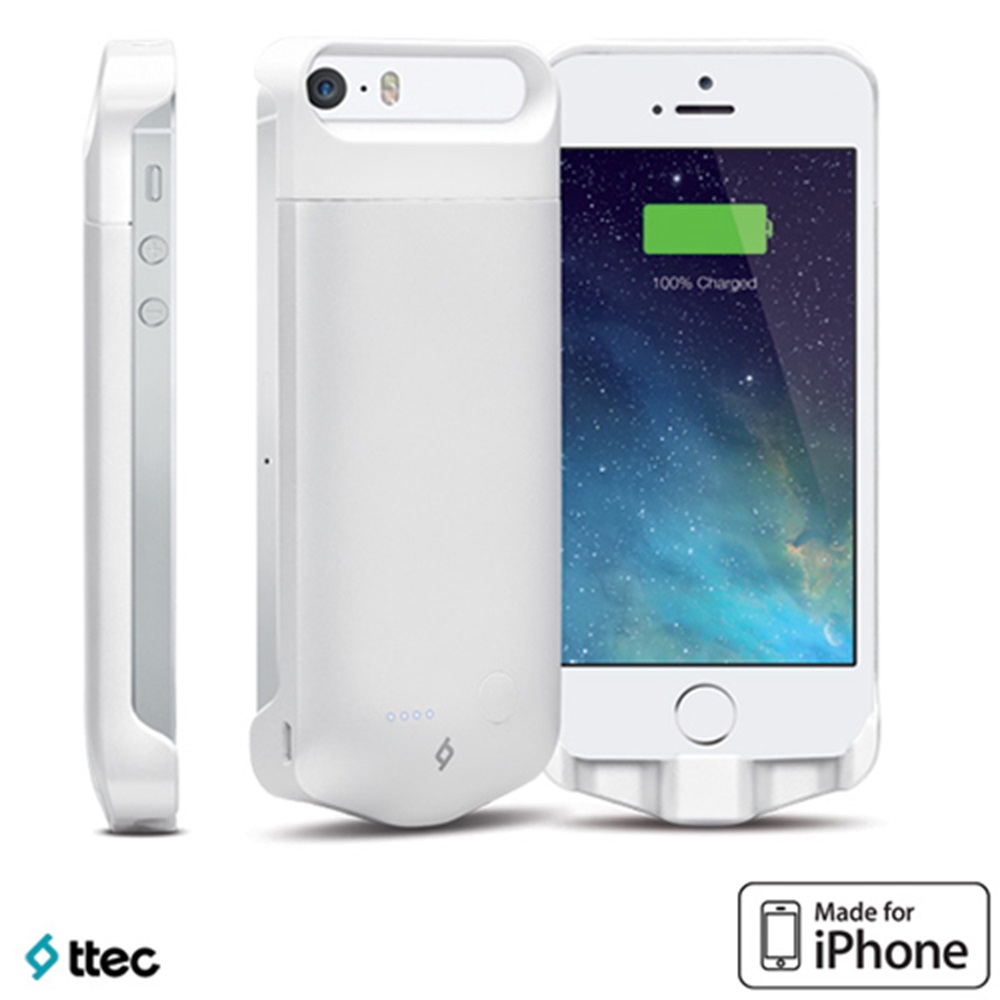 Ttec Caffeine GO Mfi Iphone 5/5S Şarj Kılıf 2SK03B Beyaz