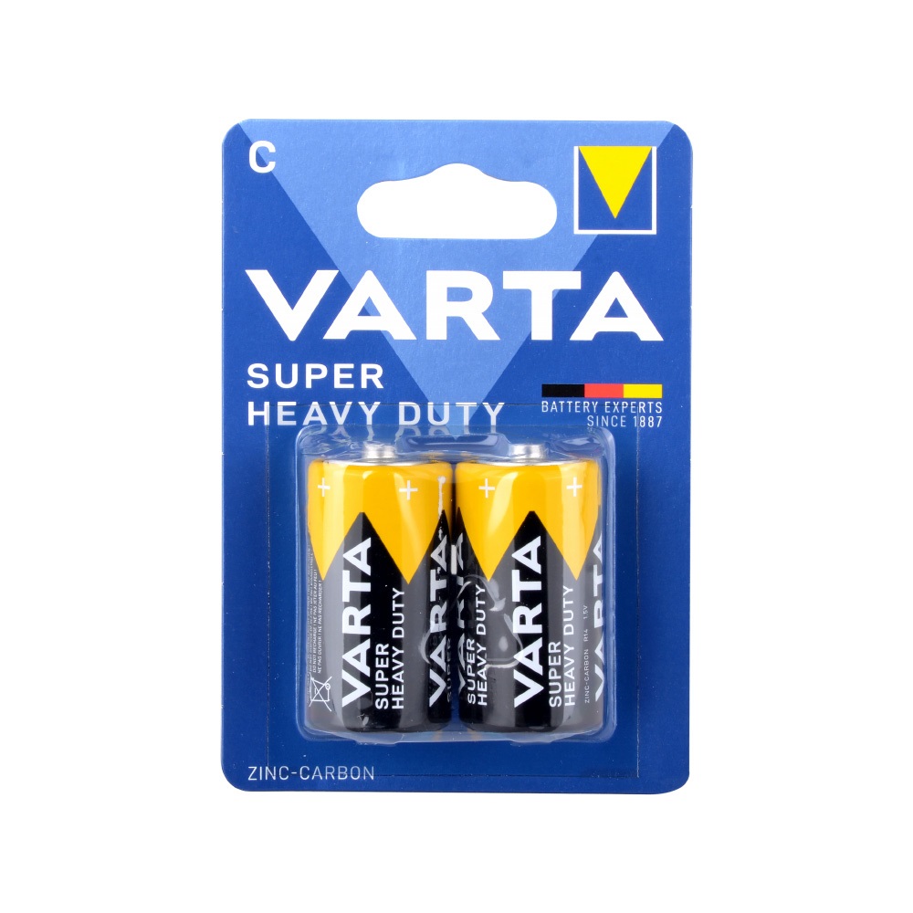 Varta 2014 Super Heavy Duty C Orta Boy Pil 2li Blister