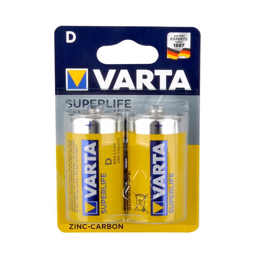 Varta 2020 Super Heavy Duty D Büyük Boy Pil 2li Blister