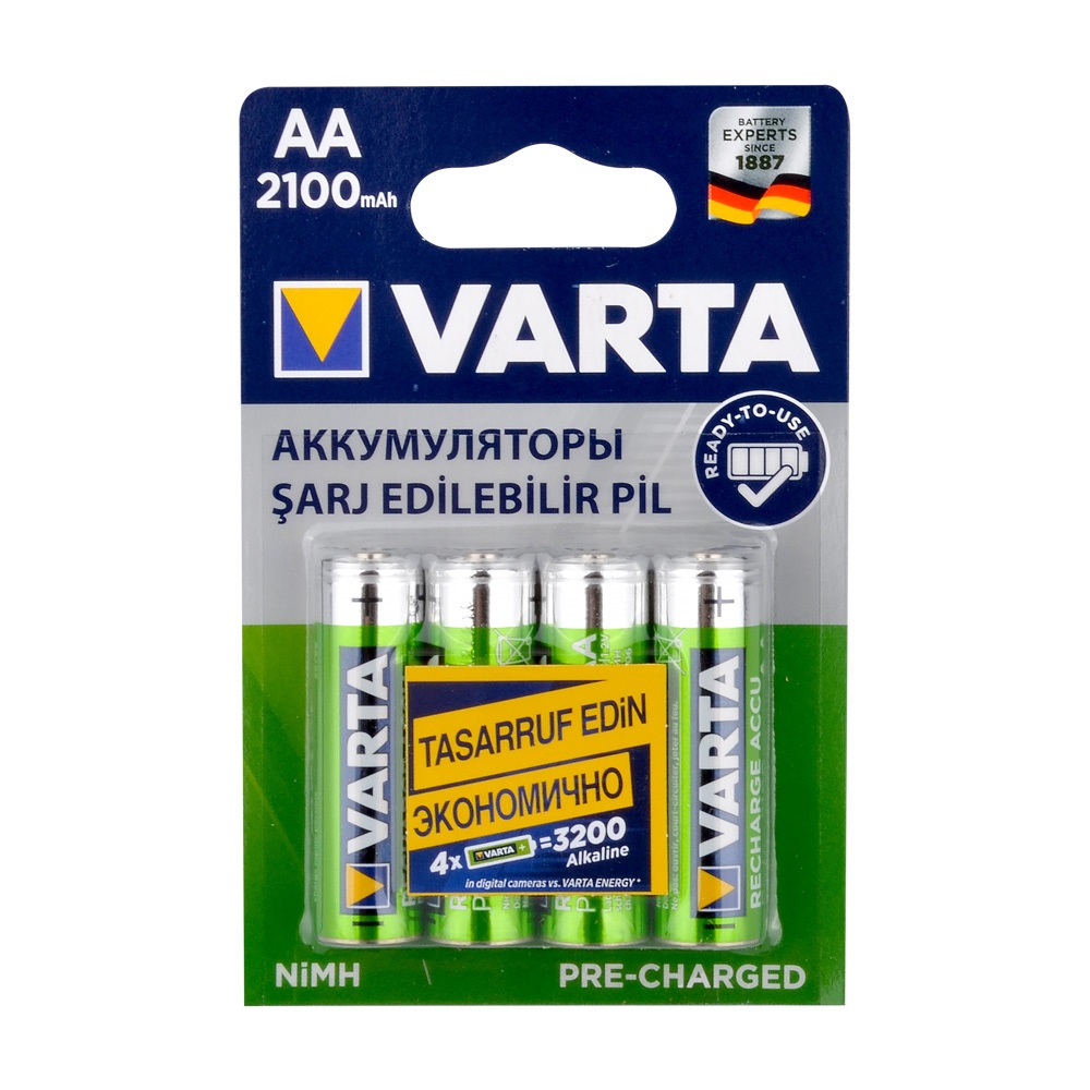 Varta 56706101414 Accu Power Kalem Pil - AA 2100 mAh 4lü